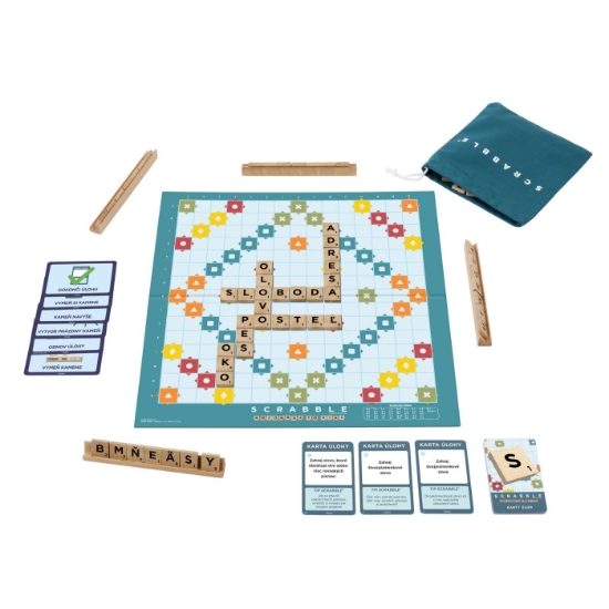 Imagine JOC SCRABBLE 2 IN 1 DIN LEMN IN LIMBA ENGLEZA