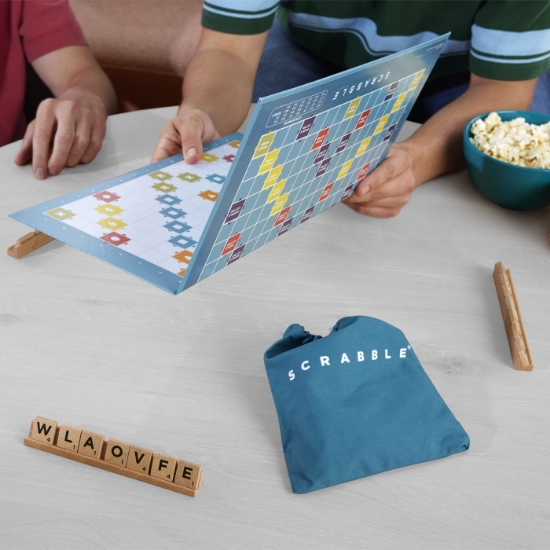 Imagine JOC SCRABBLE 2 IN 1 DIN LEMN IN LIMBA ENGLEZA