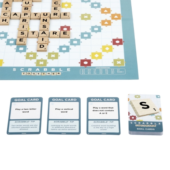 Imagine JOC SCRABBLE 2 IN 1 DIN LEMN IN LIMBA ENGLEZA