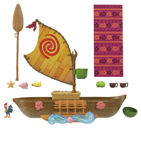 Imagine DISNEY PRINCESS SET BARCA CANOE A LUI MOANA SI AVENTURI IN OCEAN 38CM