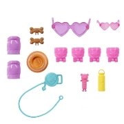 Imagine BARBIE PETS SET PAPUSA BARBIE CU PATINE CU ROTILE CATEL SI ACCESORII