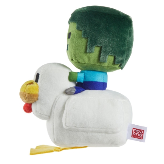 Imagine MINECRAFT FIGURINA DE PLUS CHICKEN JOCKEY 20CM