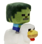 Imagine MINECRAFT FIGURINA DE PLUS CHICKEN JOCKEY 20CM