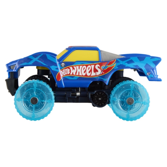 Imagine HOT WHEELS LETS RACE ACTIVATE MASINUTA BAJA JUMP TRUCK SCARA 1 LA 32