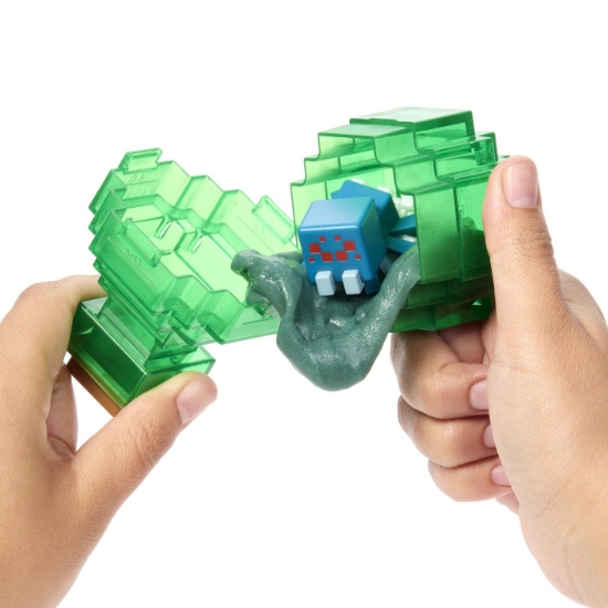 Imagine MINECRAFT MINI MODE SET EXPLORARE MINIERA PREPARAREA POTIUNILOR VERDE 