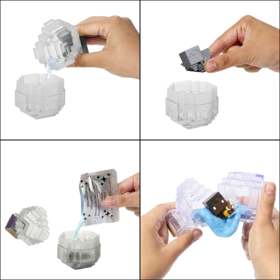 Imagine MINECRAFT MINI MODE SET EXPLORARE MINIERA PREPARAREA POTIUNILOR ALB