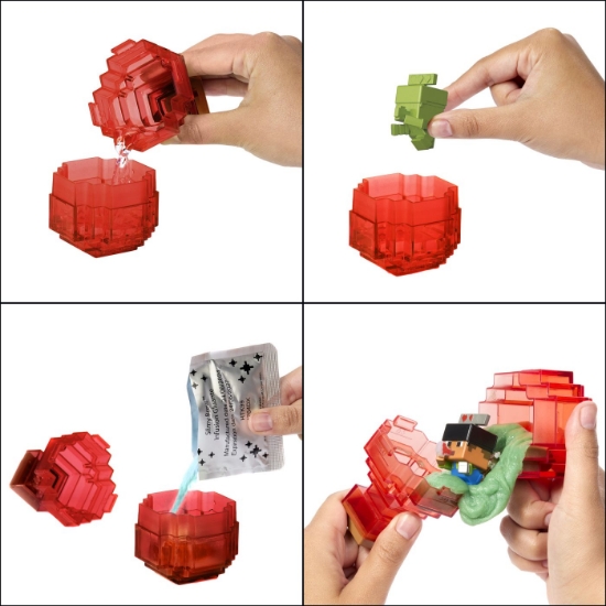 Imagine MINECRAFT MINI MODE SET EXPLORARE MINIERA PREPARAREA POTIUNILOR ROSU