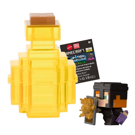 Imagine MINECRAFT MINI MODE SET EXPLORARE MINIERA PREPARAREA POTIUNILOR GALBEN