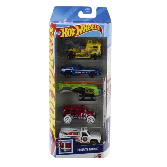 Imagine SET 5 MASINI HOT WHEELS PRIORITY PATROL