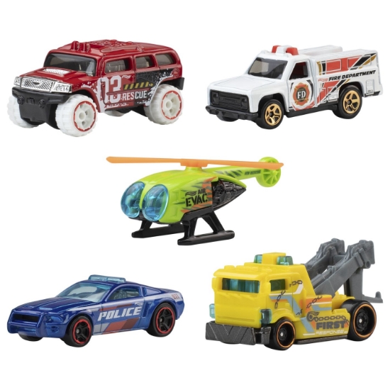 Imagine SET 5 MASINI HOT WHEELS PRIORITY PATROL