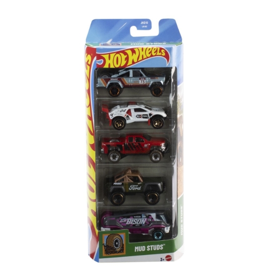 Imagine SET 5 MASINI HOT WHEELS MUD STUDS