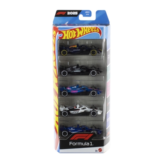 Imagine SET 5 MASINI HOT WHEELS FORMULA 1 2025