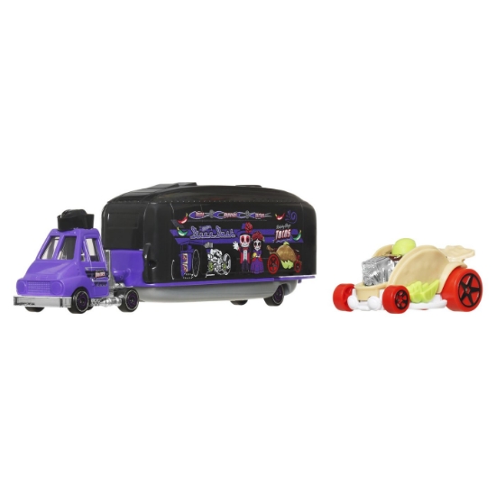 Imagine SET CAMION SI MASINA HOT WHEELS SUPER RIGS DINE N DASH