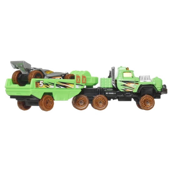 Imagine SET CAMION SI MASINA SPORT HOT WHEELS HAULIN HORSEPOWER