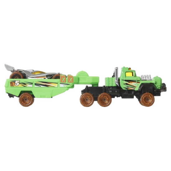 Imagine SET CAMION SI MASINA SPORT HOT WHEELS HAULIN HORSEPOWER