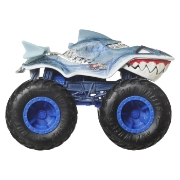 Imagine HOT WHEELS MONSTER TRUCK SHARKS VS DINOS MASINUTA GREAT BITE ECHIPA SHARK SCARA 1 LA 64