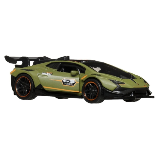 Imagine HOT WHEELS MASINUTA METALICA CU SISTEM PULL BACK LAMBORGHINI HURACAN SUPER TROFEO EVO2 STREET POWER SCARA 1 LA 43