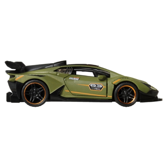 Imagine HOT WHEELS MASINUTA METALICA CU SISTEM PULL BACK LAMBORGHINI HURACAN SUPER TROFEO EVO2 STREET POWER SCARA 1 LA 43