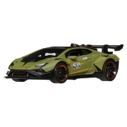 Imagine HOT WHEELS MASINUTA METALICA CU SISTEM PULL BACK LAMBORGHINI HURACAN SUPER TROFEO EVO2 STREET POWER SCARA 1 LA 43
