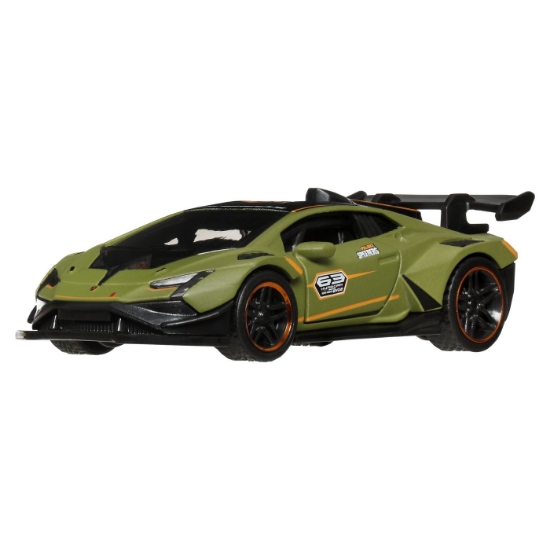 Imagine HOT WHEELS MASINUTA METALICA CU SISTEM PULL BACK LAMBORGHINI HURACAN SUPER TROFEO EVO2 STREET POWER SCARA 1 LA 43
