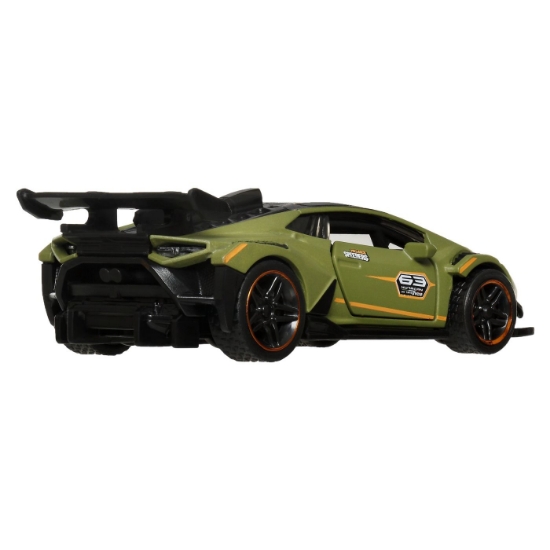 Imagine HOT WHEELS MASINUTA METALICA CU SISTEM PULL BACK LAMBORGHINI HURACAN SUPER TROFEO EVO2 STREET POWER SCARA 1 LA 43