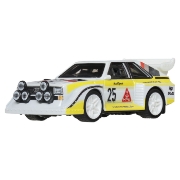 Imagine HOT WHEELS MASINUTA METALICA CU SISTEM PULL BACK AUDI SPORT QUATTRO S1 E2 HW TORQUE SCARA 1 LA 43 