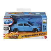 Imagine HOT WHEELS MASINUTA METALICA CU SISTEM PULL BACK HONDA CIVIC TYPE R 2023 FACTORY FRESH SCARA 1 LA 43 