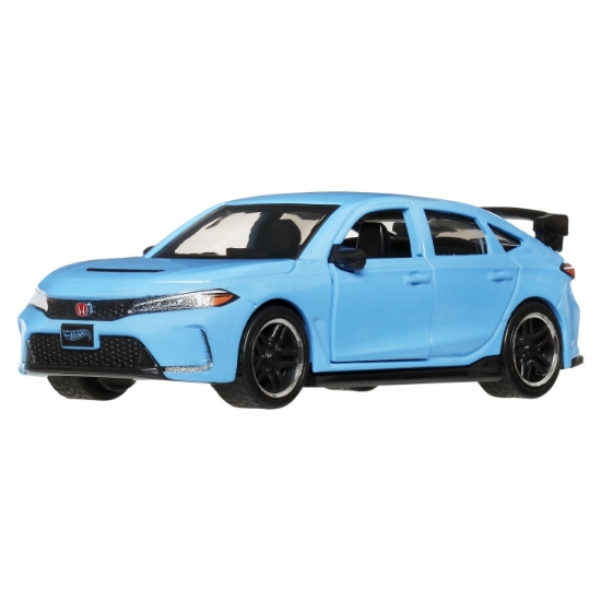 Imagine HOT WHEELS MASINUTA METALICA CU SISTEM PULL BACK HONDA CIVIC TYPE R 2023 FACTORY FRESH SCARA 1 LA 43 