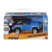 Imagine HOT WHEELS MASINUTA METALICA CU SISTEM PULL BACK FORD BRONCO 1966 FACTORY FRESH SCARA 1 LA 43 