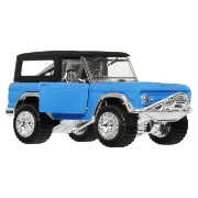 Imagine HOT WHEELS MASINUTA METALICA CU SISTEM PULL BACK FORD BRONCO 1966 FACTORY FRESH SCARA 1 LA 43 