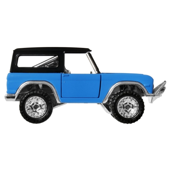 Imagine HOT WHEELS MASINUTA METALICA CU SISTEM PULL BACK FORD BRONCO 1966 FACTORY FRESH SCARA 1 LA 43 