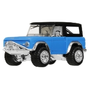 Imagine HOT WHEELS MASINUTA METALICA CU SISTEM PULL BACK FORD BRONCO 1966 FACTORY FRESH SCARA 1 LA 43 