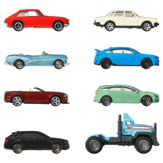 Imagine MATCHBOX SET 8 MASINUTE METALICE EXCLUSIV VOLVO V60 2016 SCARA 1 LA 64