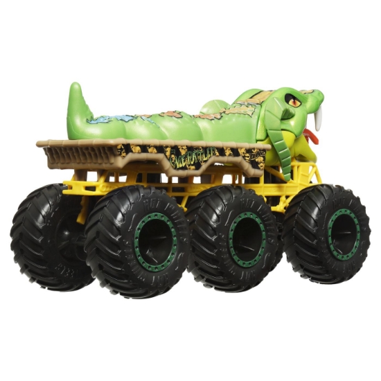 Imagine HOT WHEELS MONSTER TRUCK BIG RIGS MASINUTA METALICA CU 6 ROTI CAGE RATTLER SCARA 1 LA 64