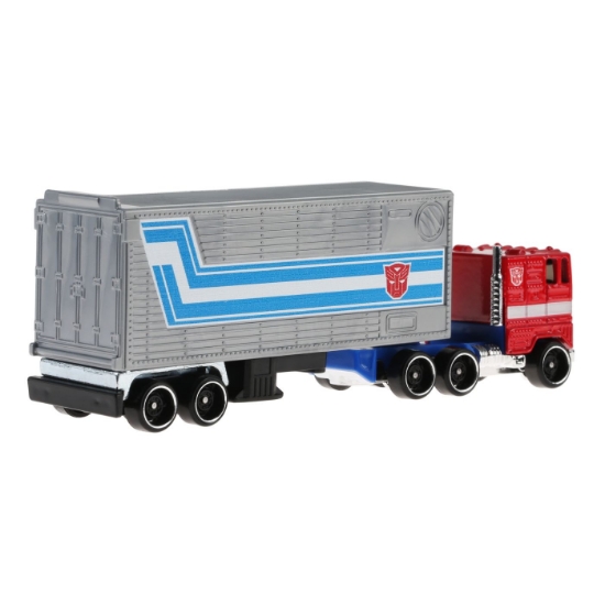 Imagine HOT WHEELS TRACK FLEET CAMION FLOTA TRANSFORMERS OPTIMUS PRIME SCARA 1 LA 64