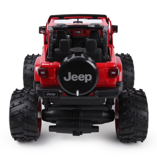 Imagine MASINA CU TELECOMANDA JEEP WRANGLER JL ROSU CU SCARA 1 LA 14