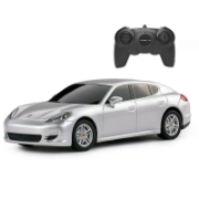 Imagine MASINA CU TELECOMANDA PORSCHE PANAMERA ARGINTIU CU SCARA 1 LA 24