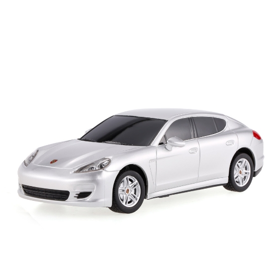 Imagine MASINA CU TELECOMANDA PORSCHE PANAMERA ARGINTIU CU SCARA 1 LA 24