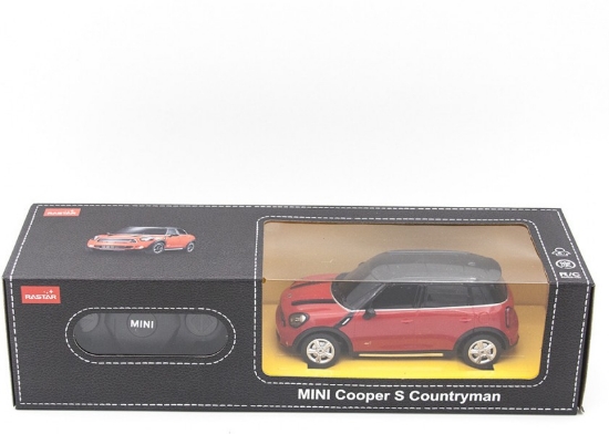 Imagine MASINA CU TELECOMANDA MINI COOPER S COUNTRYMAN ROSU CU SCARA 1 LA 24