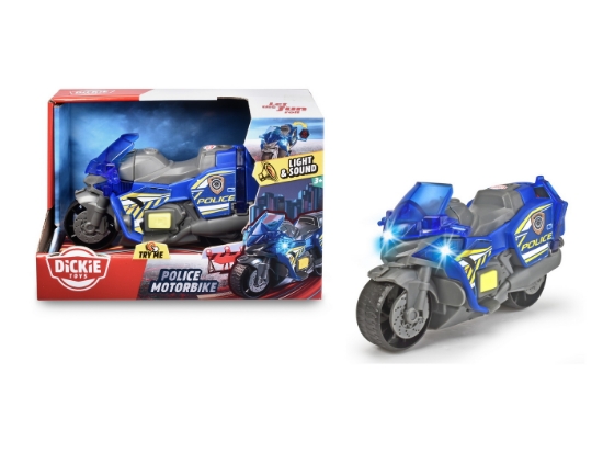 Imagine DICKIE MOTOCICLETA DE POLITIE 15CM