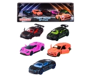 Imagine MAJORETTE SET 5 MASINUTE METALICE DE CURSE SCARA 1:64