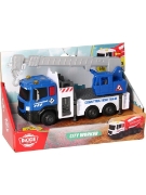 Imagine DICKIE TOYS CITY WORKER  VEHICUL DE CONSTRUCTII CU LUMINI SI SUNETE MACARA ALBASTRA 17CM