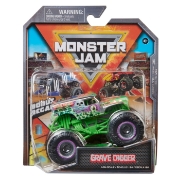 Imagine MONSTER JAM MASINUTA METALICA GRAVE DIGGER SCARA 1 LA 64