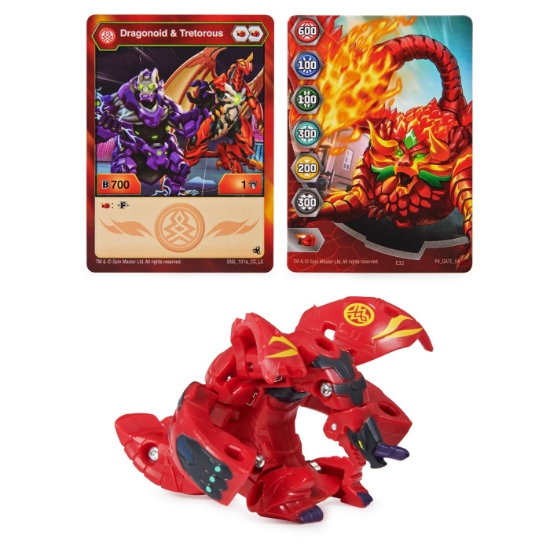 Imagine BAKUGAN S5 BILA CLASICA DRAGONOID TRETOROUS ROSU