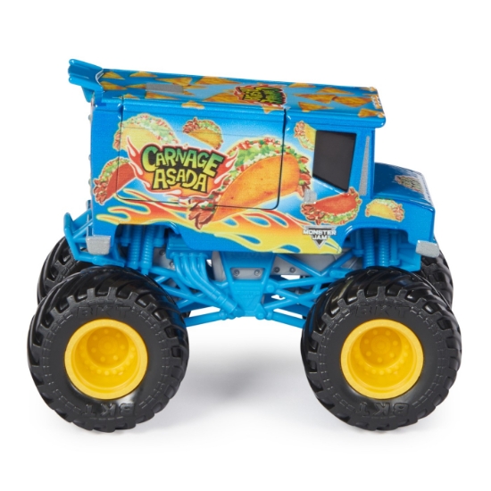 Imagine MONSTER JAM MASINUTA METALICA CARNAGE ASADA SCARA 1 LA 64