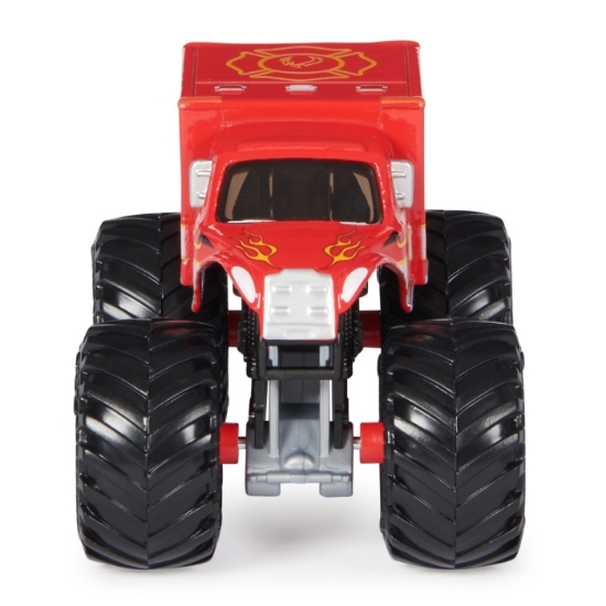 Imagine MONSTER JAM MASINUTA METALICA FIRE RESCUE SCARA 1 LA 64