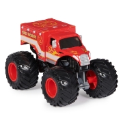 Imagine MONSTER JAM MASINUTA METALICA FIRE RESCUE SCARA 1 LA 64