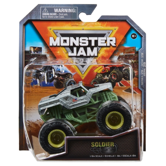 Imagine MONSTER JAM MASINUTA METALICA SOLDIER FORTUNE SCARA 1 LA 64