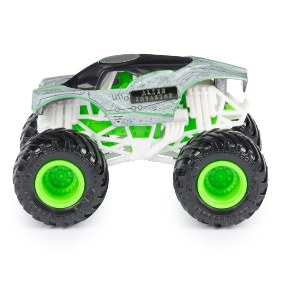 Imagine MONSTER JAM MASINUTA METALICA ALIEN INVASION SCARA 1 LA 64