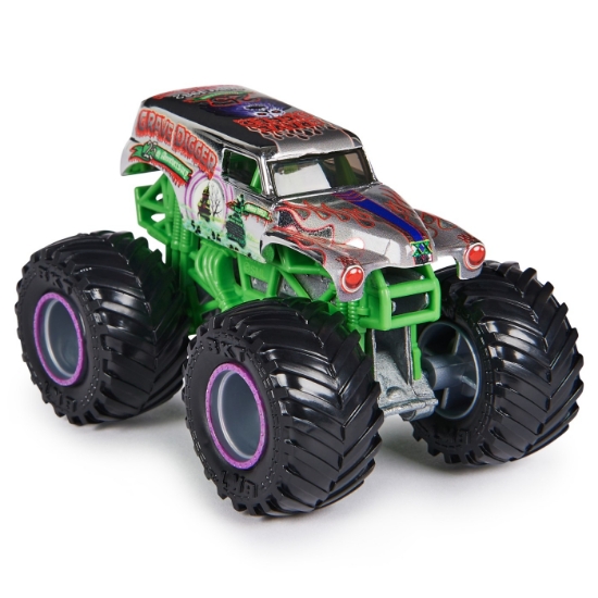 Imagine MONSTER JAM MASINUTA METALICA GRAVE DIGGER SCARA 1 LA 64